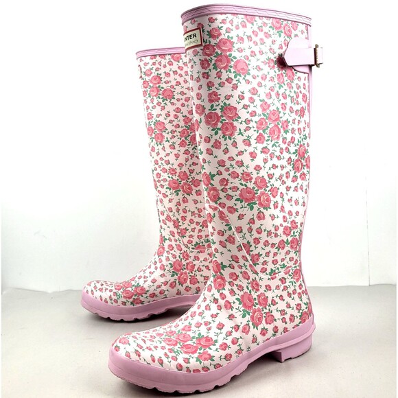 Hunter Love Shack Fancy xBoot Original Tall Rain Boot Floral size 9M - Picture 1 of 15